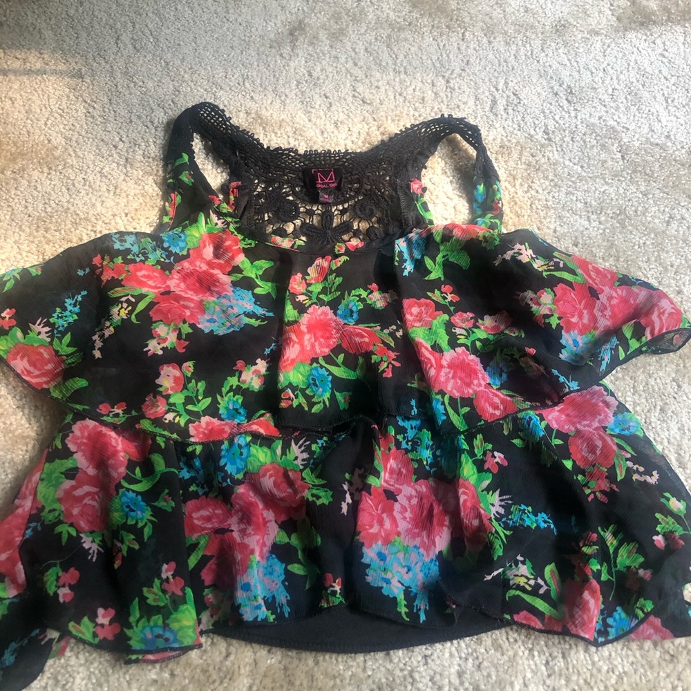 Material girl floral summer blouses